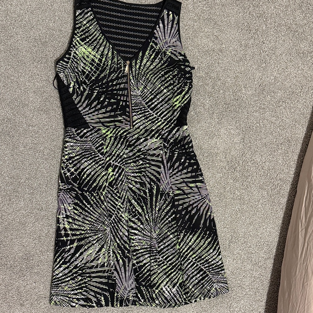 Guess Black and Green Mini Dress